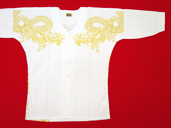 義若オリジナルの鯉口シャツ（ダボシャツ）　「昇龍」